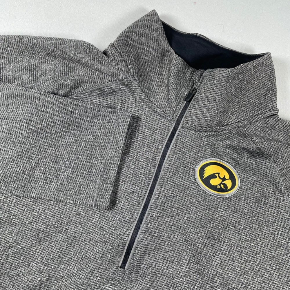 Iowa Hawkeyes Captivating Apparel Pullover Gray XXL‎ Quarter Zip